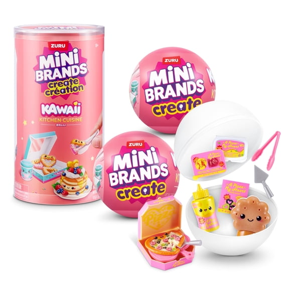 Mini Brands Mini Create Cocina Kawaii en Miniatura, paquete de 2