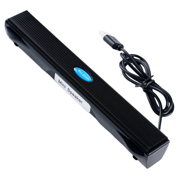 Barra De Sonido Del Altavoz De La Computadora Alimentada Por USB Para La Barra Del Altavoz Del Ordenador Portátil De La PC Negro