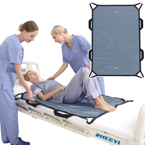 Almohadilla de cama ZHEEYI 122 cm x 102 cm Ayuda de traslado Gris
