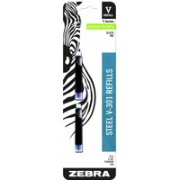 Zebra Pen - Recarga Para Pluma Fuente Zebra V-301 Punta 0.7Mm Tinta Negra Paquete De 2