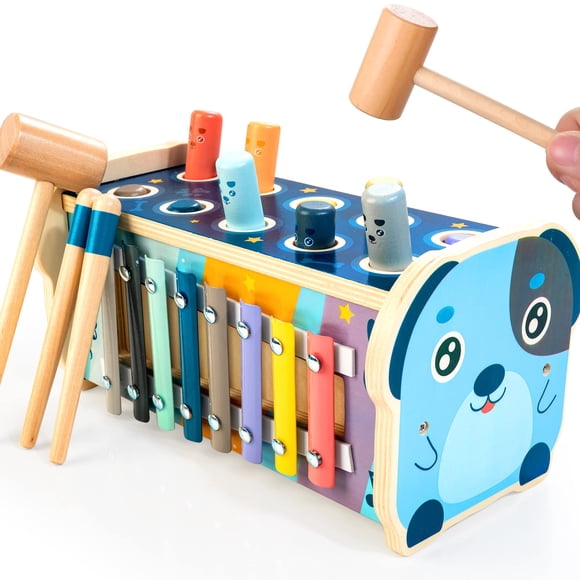 Martillador de madera Toy KIDWILL para niños de más de 12 meses