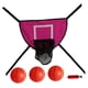 thumbnail image 3 of Trampolín Baloncesto Aro Juego De Portería Al Aire Libre Tablero Ligero Rosa Rojo Con Tres Bolas, 3 of 3
