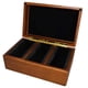 thumbnail image 1 of Caja de almacenamiento para monedas Guardhouse, acabado en madera de teca, 30 espacios, 1 of 8