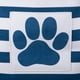 thumbnail image 2 of Parche con forma de pata a rayas para mascotas, color azul marino, tamaño grande, 2 of 7
