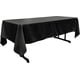 thumbnail image 1 of Mantel LA Linen, popelina de poliéster, rectangular, 150 x 300 cm, color negro, 1 of 5