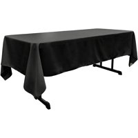 Mantel La Linen, Popelina De Poliéster, Rectangular, 150 X 300 Cm, Color Negro