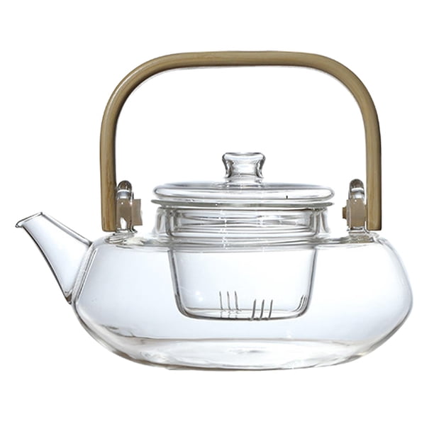 Tetera De Cristal De Hojas Sueltas A Prueba De Calor Kung Fu Té Estufa Apto Para Lavavajillas 800ml