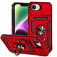 thumbnail image 1 of Funda Resistente Anillo Soporte iPhone 16e Privacidad Cámara Montaje Magnético Rojo, 1 of 5