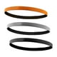 thumbnail image 4 of 3 Diademas Deportivas Elásticas Antideslizantes Para Entrenamiento Fútbol Negro Naranja Gris, 4 of 5