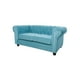 thumbnail image 2 of Sofá Chesterfield 2C Felpa Turquesa, 2 of 2