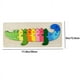 thumbnail image 5 of Rectangle Toddler Puzzle,Wooden Puzzle For Children, Animals Puzzles Dinosaur Crocodile Caterpillar Giraffe,Colorful Wood Numbered Puzzles Baby Infant Kid Preschool Learning Educational Toys, 5 of 5