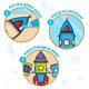 thumbnail image 3 of Kit de decoración para ventanas Imagimake Rocket Suncatcher para niños de 6 a 8 años, 3 of 8