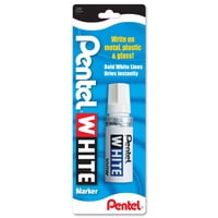 Rotulador Permanente Pentel White Broad Point, Paquete De 1