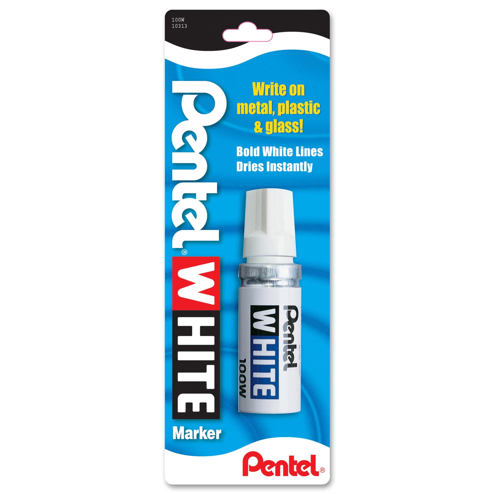 Rotulador Permanente Pentel White Broad Point, Paquete De 1