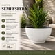 thumbnail image 2 of Macetero Plastico Semi Esfera Premium Diseño a Rayas S blanco, 2 of 9