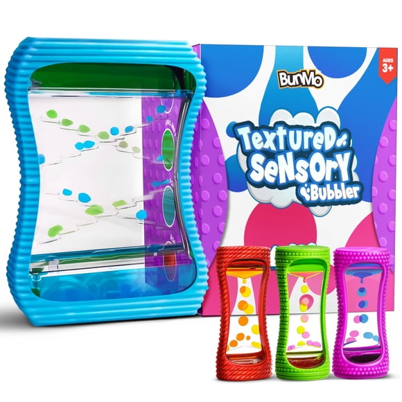Juguete Sensorial Liquid Motion Bubbler Paquete De 4