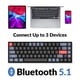 thumbnail image 3 of Teclado Keychron K6 Pro Inalámbrico RGB Intercambiable en Caliente Rojo, 3 of 9