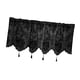 thumbnail image 1 of Cortina Con Cenefa Térmica Oscurecedora Con Bolsillo Para Barra Para Habitación Infantil Estilo Granja, Cocina, Color Negro, L, 1 of 5