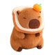 thumbnail image 4 of Mu?eco De Carpincho De Peluche, Juguete De Peluche De Carpincho Suave Coleccionable Para Adolescentes, Ni?os Y Ni?as, Pan Naranja Oscuro, 4 of 5