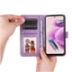thumbnail image 3 of Funda tipo cartera FOXDOCK para Xiaomi Redmi Note 12s 4G , diseño girasol en relieve, cuero PU, cierre magnético, soporte y tarjetero, 3 of 5