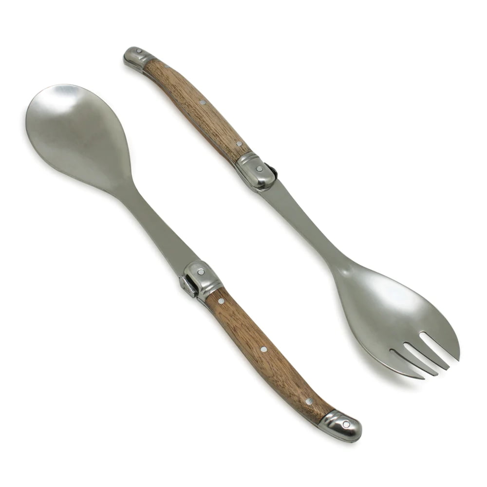 Disparo - Set 2 Utensilios Para Ensaladas Wayu Mango Madera Cocina Bbq
