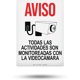 thumbnail image 1 of Señal TRADESAFE 10x14 in 25x36 cm Aviso Videovigilancia, 1 of 3