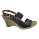 thumbnail image 1 of Sandalia Exs Fiesta Tiras Cuero Negra, 1 of 6