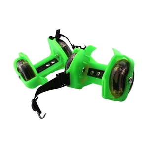 Magideal - Patines Sobre Ruedas Con Ruedas Para Patines, Zapatos Con Ruedas, Zapatos De Patinaje Ajustables, Patines Con Tacón Para Actividades, Niñas Y Niños Verde