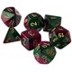 thumbnail image 1 of Juego poliédrico de 7 dados Chessex Gemini verde/púrpura/dorado, 1 of 1