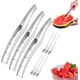 thumbnail image 1 of Cortador sandía 2 tenedores acero inoxidable cubos sacabolas melón set, 1 of 7