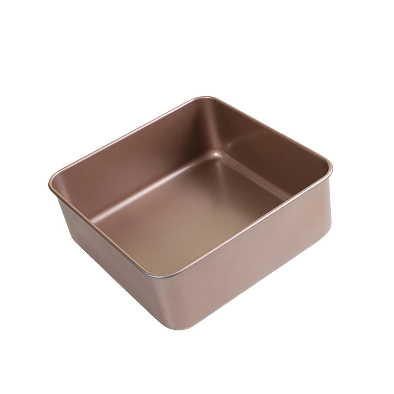 Magideal - Bandeja De Acero Al Carbono Para Pasteles, Bandeja Rectangular Para Hornear, Resistente, Fácil De Limpiar, Utensilios De Repostería Para Cocina, Borde 8 Pulgadas