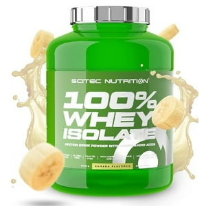 Scitec Nutrition - Proteína 100 Whey Isolate 2Kg - 80 Servicios - Platano