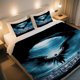 thumbnail image 1 of TESTAMENT Dark Winged Figure in Stormy Sky Duvet Cover Set Independence Day Celebration The Bohemian Style Cartoon Duvet Cover Set Is Here! with a Zipper Closure for Easy Maintenance, 1 of 1