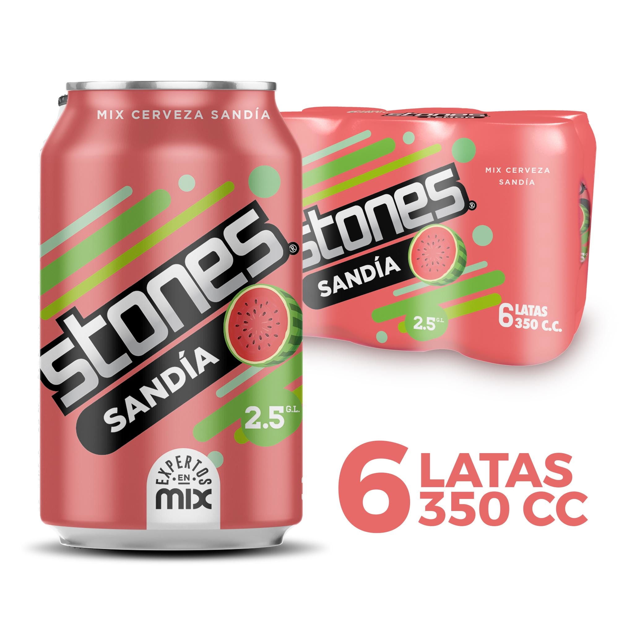 Cerveza Sandia 2.5° Pack Lata 6 Un Stones