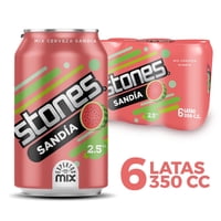Cerveza Sandia 2.5° Pack Lata 6 Un Stones