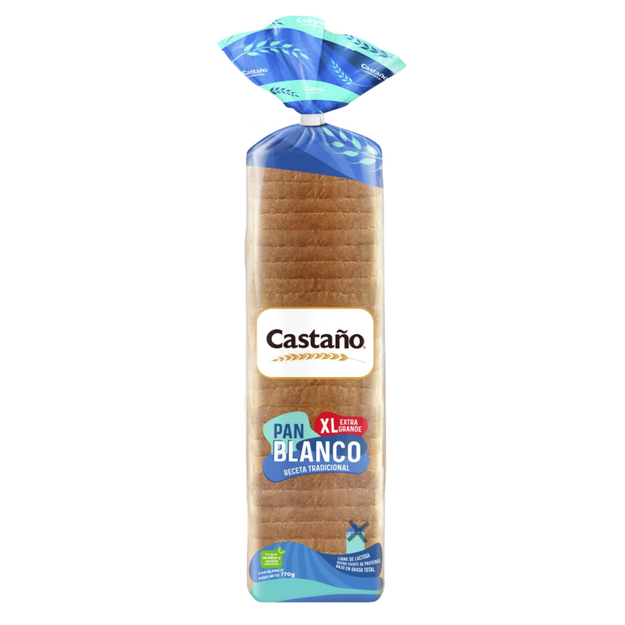 Pan De Molde Blanco Xl 1 Un 770 g Castaño