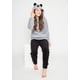 thumbnail image 1 of Pijama Largo Coral Fleece Gris Talla 14, 1 of 3