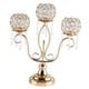 thumbnail image 2 of 3 brazos Candelabros de cristal Tealight Candelabros Candelabro Candelabro Adornos para la boda Mesa de comedor Fiesta de Navidad Decoración del hogar, 2 of 5
