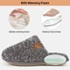 thumbnail image 4 of Zapatillas EverFoams Fuzzy Slip-on para mujer, espuma viscoelástica gris claro, 4 of 9