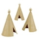 thumbnail image 1 of Tipis indios clásicos Toy BMC, 3 unidades, color canela, 13 x 8 cm, 1 of 5