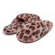 thumbnail image 2 of Zapatillas Laura Ashley Scuff de felpa con estampado animal para mujer, rosas, 2 of 5