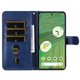 thumbnail image 3 of Funda tipo cartera para Google Pixel 7 con bolsillo con cremallera y ranuras para tarjetas – Función de soporte Azul, 3 of 6
