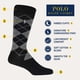 thumbnail image 2 of Calcetines POLO RALPH LAUREN para hombre, con estampado variado, vestido redondo, 2 of 6