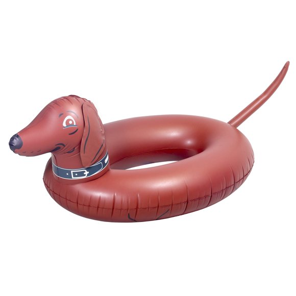 Tubo inflable para fiestas de perros GoFloats Wiener para adultos/niños