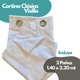 thumbnail image 4 of Set Barras para Cortina Doble 16/19 Mm Extensible 170-320 Cm A Muro Bronce Bola + Cortina y Visillo, 4 of 4