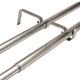 thumbnail image 3 of Set Doble De Barras Para Cortina Extensible 120-210 Cm De Metal Diámetro 16/19 Mm Soporte De Muro Terminal Cónico Color Satín, 3 of 4