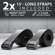 thumbnail image 5 of Anillos de gimnasia Synergee Wood Olympic 1 Grip con correas, 5 of 7