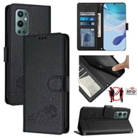 Funda Tipo Cartera Foxdock Para Oneplus 9 Pro Con Soporte, Ranuras, Rfid, Diseño De Gato
