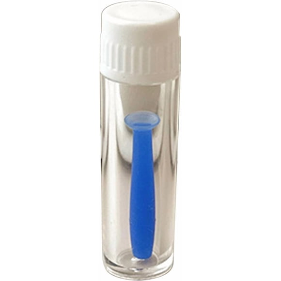Herramienta para lentes de contacto Jizlan de silicona suave, azul