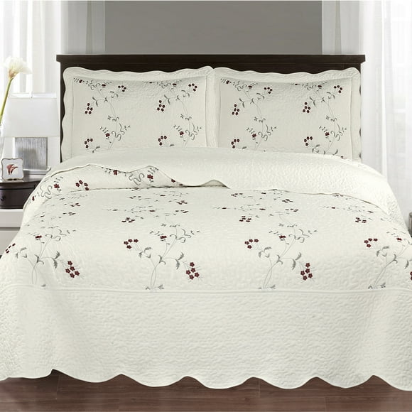 Quilt Andes Bordado Toronto Gris